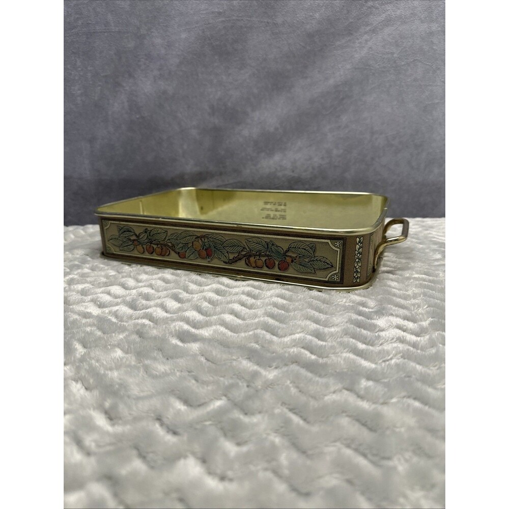 Caddy for PYREX 232-N By Corning Glass Works Metal Tray Fruit Plums Gold Ware